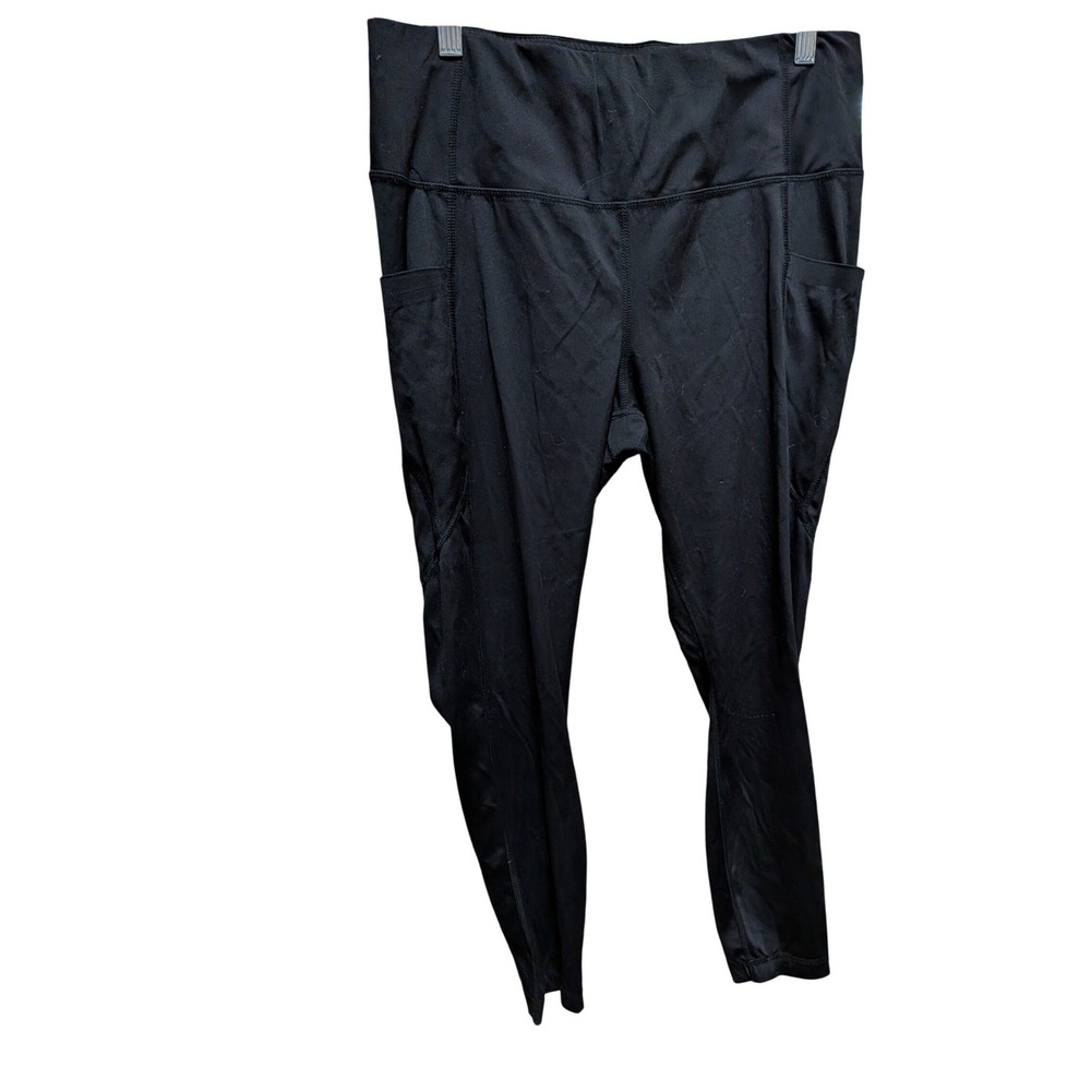 Member's Mark Everyday High-Rise Ankle Legging Black Soot XXL Side‎ Pockets